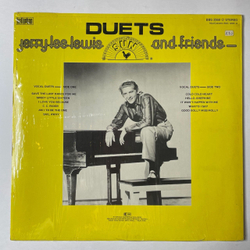 Винтажная виниловая пластинка LP Jerry Lee Lewis And Friends Duets (Germany 1978) (Yellow Vinyl)