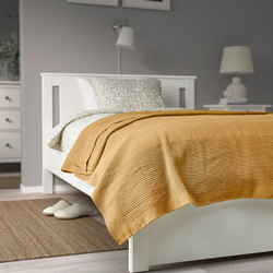 IKEA INDIRA  (ИКЕА ИНДИРА)  -  Покрывало, желто-бежевое, 230x250 см
