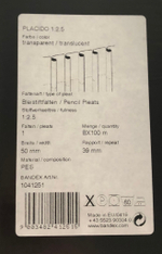 Шторная лента Bandex PLACIDO 1:2.5, карандашная складка, цвет прозрачный (ширина 50 mm)
