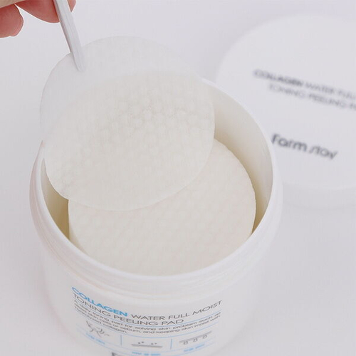 Увлажняющие пилинг-диски с коллагеном FarmStay Collagen Water Full Moist Toning Peeling Pad, 70шт