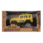 Джип на РУ 24,5*13*13см. движение вперед/назад, желтый