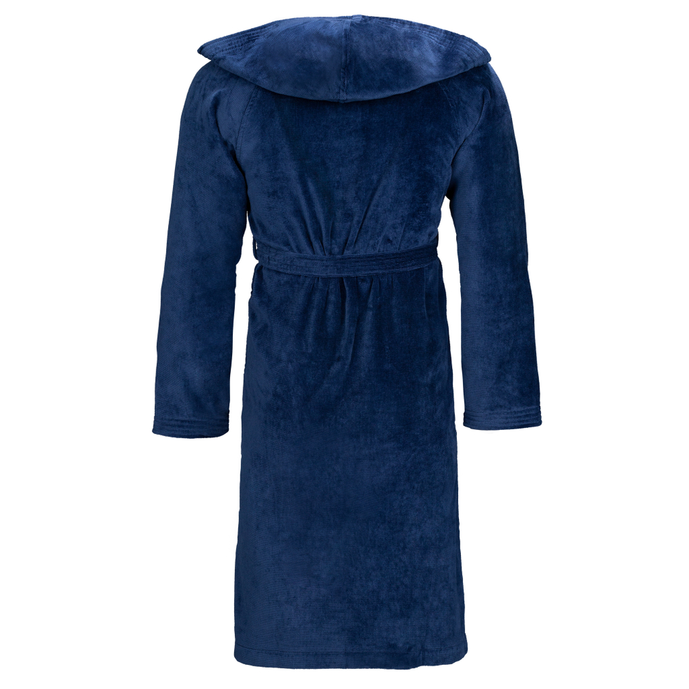 Халат велюровый Vossen Texas winter night 476 темно-синий
