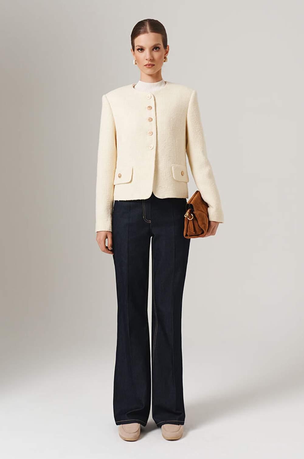 1888 Жакет женский (сливочный)