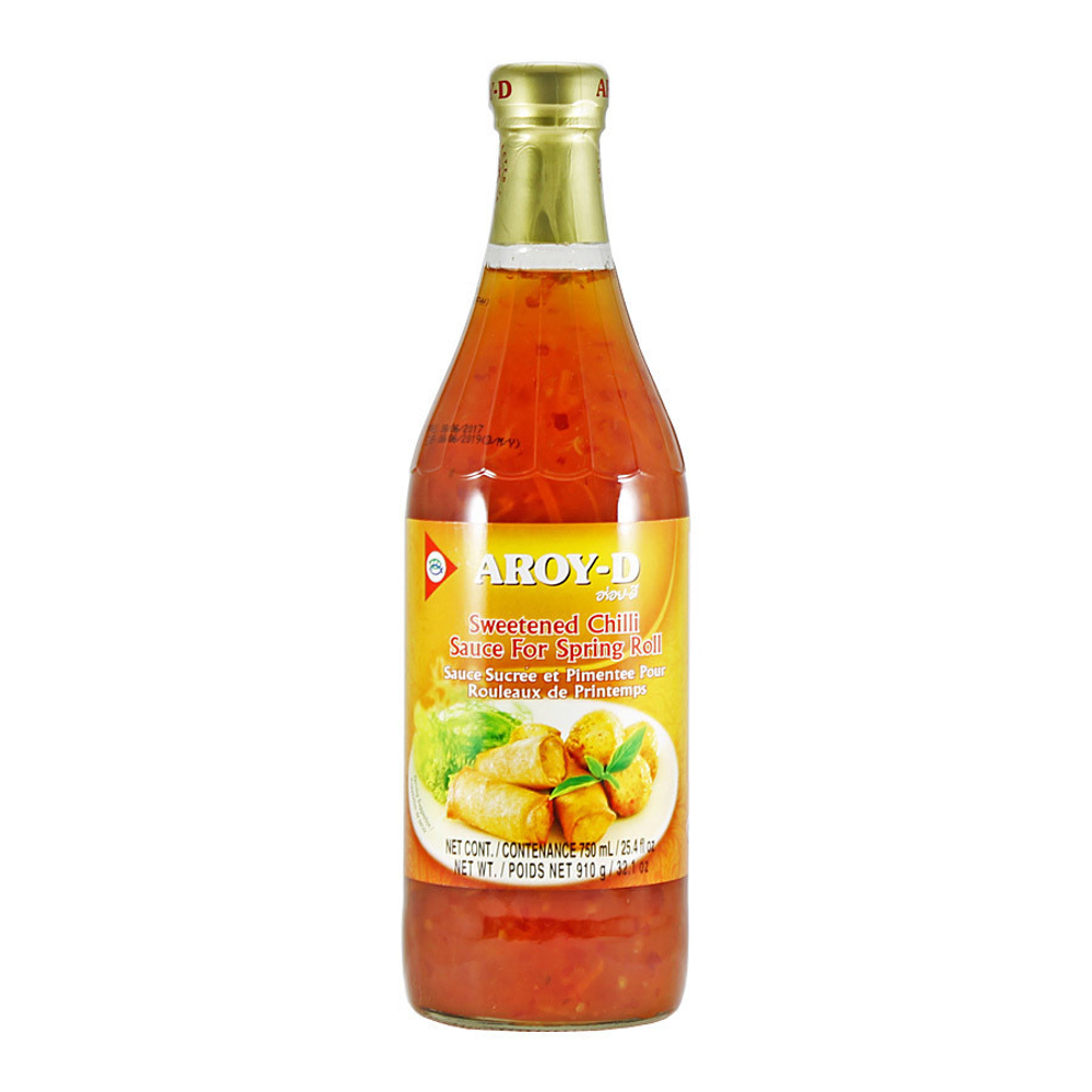 Соус Сладкий Чили для Спринг Роллов Aroy-D Sweet Chilli Sauce for Spring Roll 910 г