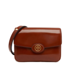 кожаная сумка через плечо robinson spazzolato convertible TORY BURCH - коричневый(143122)