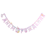 Гирлянда-буквы «С днем рождения. Единорог дивный», 200 см