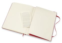 Блокнот Moleskine Classic XLarge 190х250мм 192стр линейка твердая обложка красный (QP090F2)