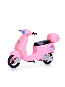 Кукла Иришка на мотоцикле с аксессуарами розовый (64009)