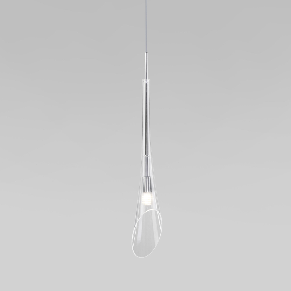 Подвесной светильник 50224/1 хром/прозрачный