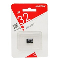 Micro SDHC карта памяти 32ГБ SmartBuy Class 10