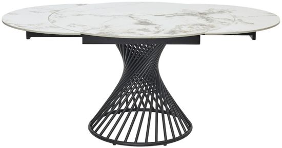 Стол BUENO 120 GLOSS GOLDEN JADE SOLID CERAMIC / BLACK