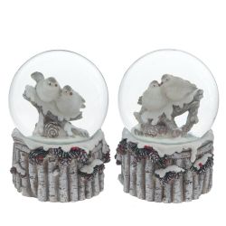 GAEM Фигурка декор в стекл шаре "Птички", D6 см, L7 W7 H9 см, 2в.