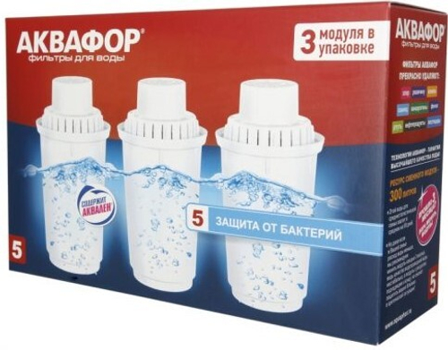 Аквафор  Модуль сменный фильтрующий (комп.3шт)  (12/1шт)