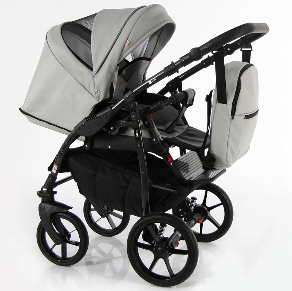 Детская коляска Sevillababy Uno 2 в 1 св.серый экокожа