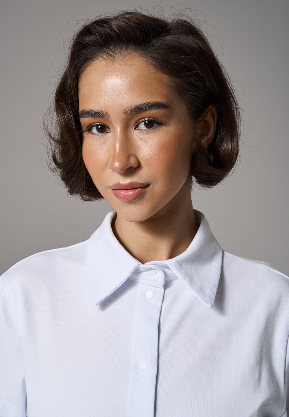 Рубашка трикотажная белая