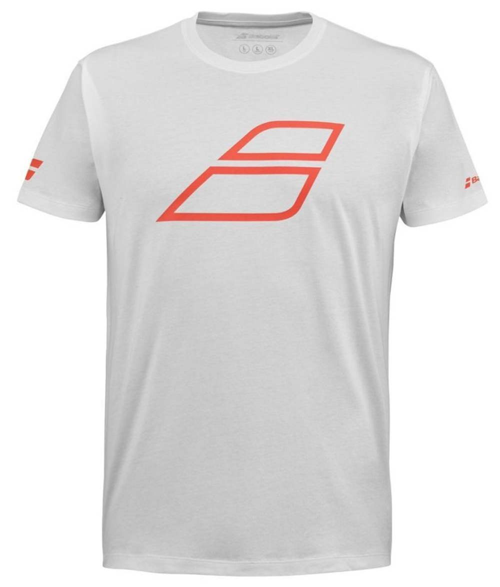 Футболка для мальчика теннисная Babolat Strike Cotton T-Shirt Jr - белый