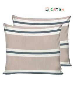 Постельное белье сатин Milky Garden "Alaska (компаньон)" евро Наволочка 70х70 см 2 шт Простынь на резинке 180x200 см Пододеяльник 200x215 см