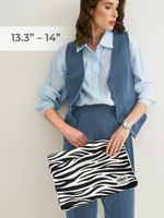 Чехол для ноутбука 13,3" и 14" (Зебра)