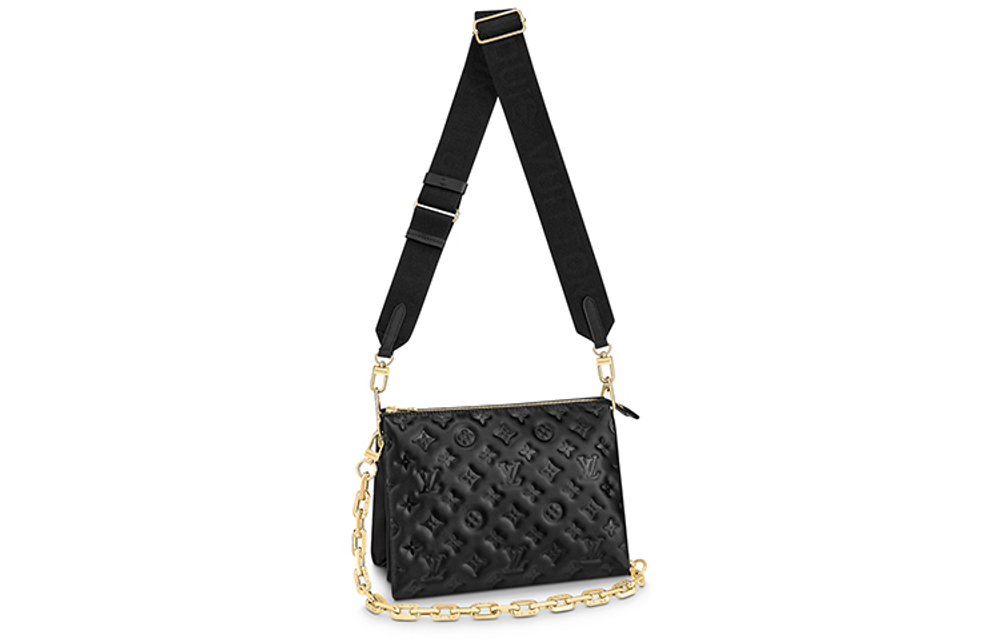 LOUIS VUITTON Coussin PM Shoulder Bag Black