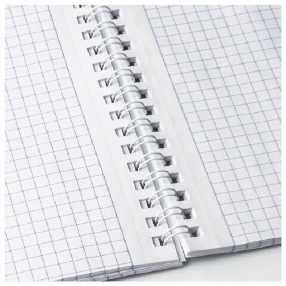 Блокнот А5, 80л, на гребне, клетка, Brauberg Безмятежность, ассорти, твердая подложка, 1шт.