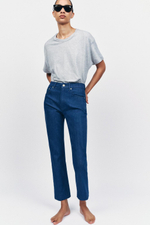 Джинсы bootcut cropped с высокой посадкой — zw collection