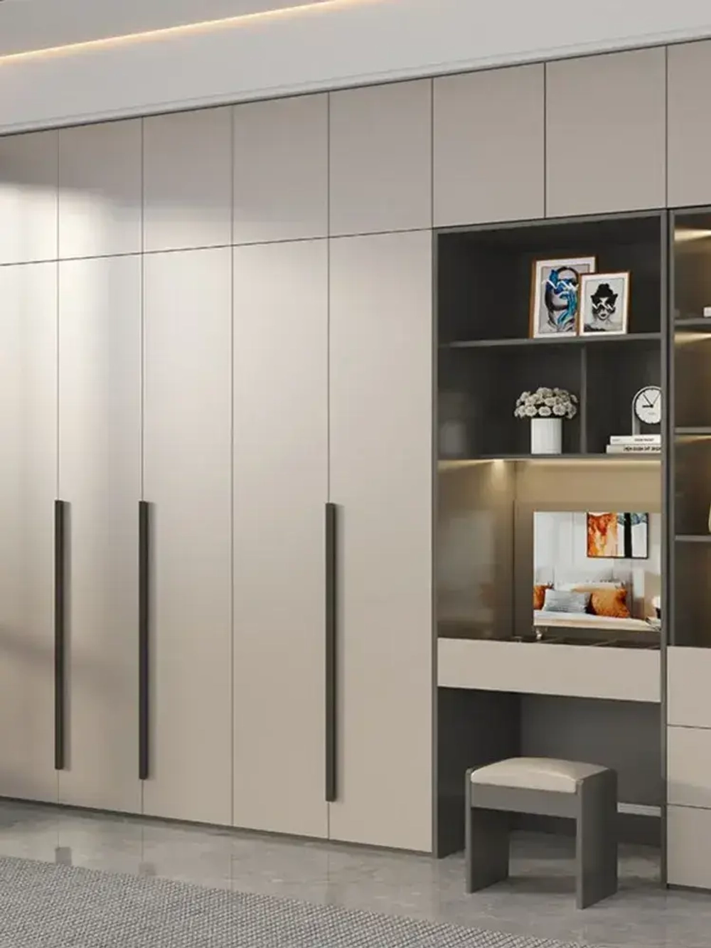 Ручка торцевая 1000 мм чёрная