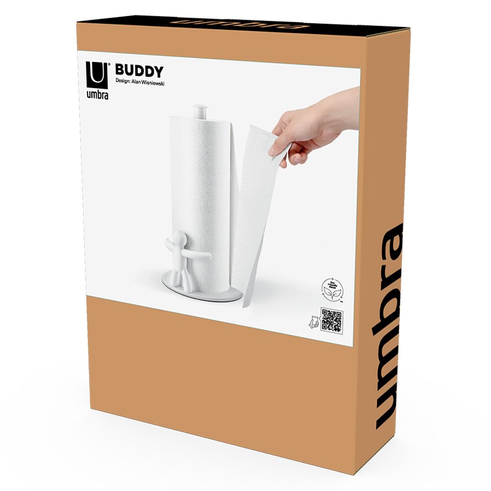 Держатель для бумажных полотенец Buddy, белый