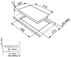 Электрическая варочная панель Smeg SI5322B