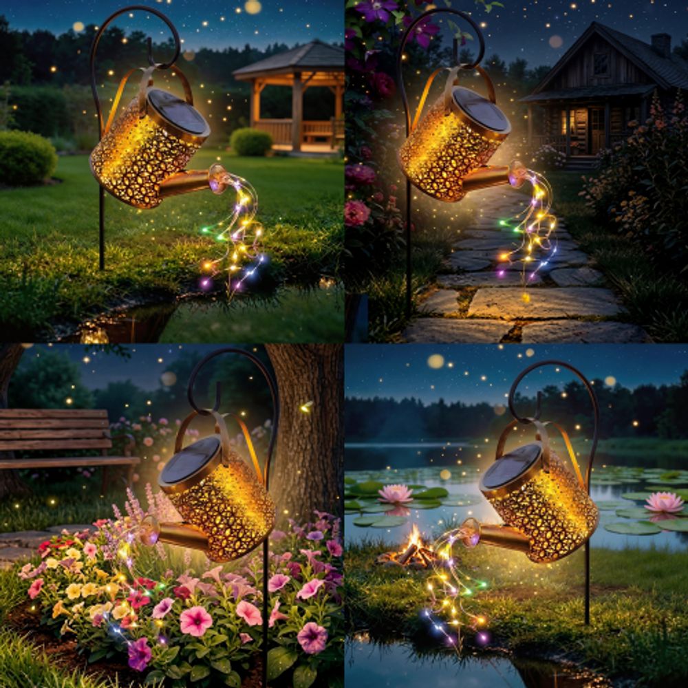 Светильник уличный ЭРА ERAFS025 - 07 на солнечной батарее Лейка мультиколор 81 см | Садовые декоративные светильники