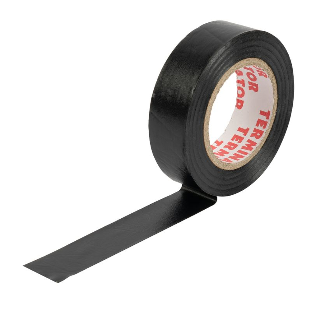 Изолента суперэластичная черная 15 мм 10 м Терминатор