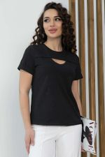 Футболка Дорис (черная) Б13352-50М LT Collection