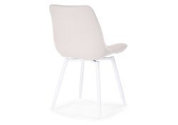 Стул на металлокаркасе Седа К крутящийся молочный / белый