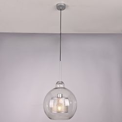 Подвесной светильник CATCH F pear silver D30