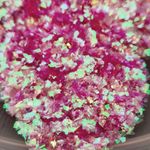 Хлопья Розовые перламутровые для дизайна ногтей, маникюра, бодиарта, макияжа...