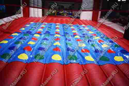Надувная спортивная площадка "Три в одном", 16*8*2,2 м