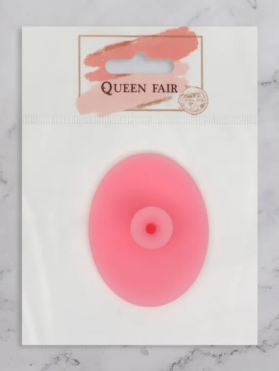 Щётка для умывания «Овал» на присоске, 6,3 см, цвет МИКС