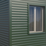 Сайдинг металлический Корабельная доска VIKING MP E-20 0,5мм RALL 6005-Зеленый мох