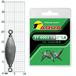 Груз с вертлюгом для рыбалки SY-6002 1,2 (4,2g) (упк. 3шт.)