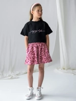 Костюм для девочки, футболка и шорты