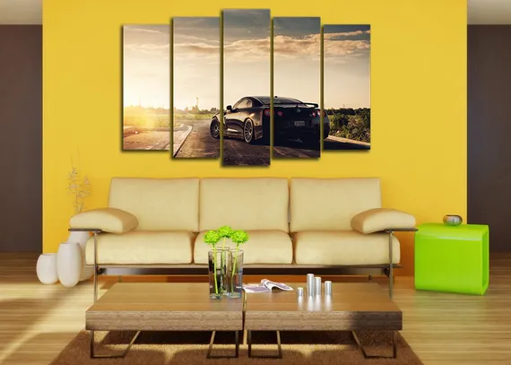 Модульная картина "Nissan GTR"