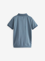 Поло с молнией для мальчика Next 796-554, Синий