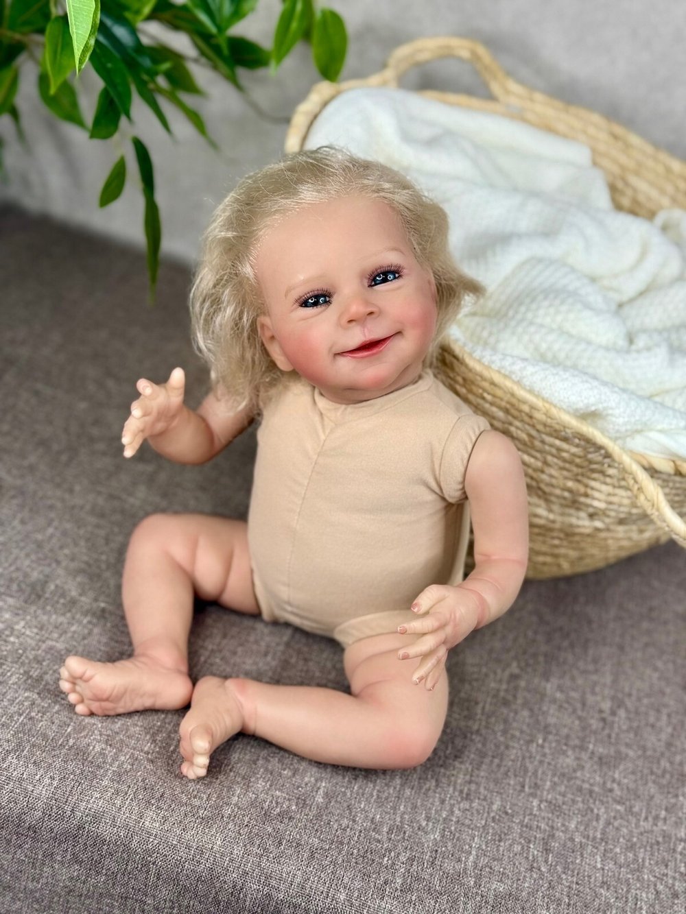 Кукла Реборн мягконабивная 45см (FA-908)