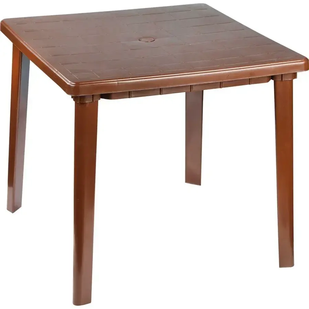 Стол квадратный (800х740) (коричневый)