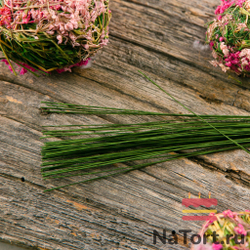 Флористическая проволока зеленая №28 (36 см, 50 шт)