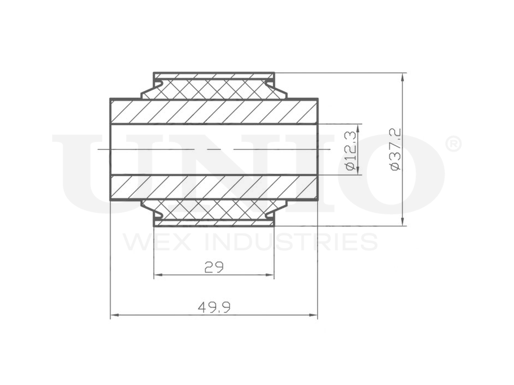 Сайлентблок задний задней цапфы UNIO RMP-20370