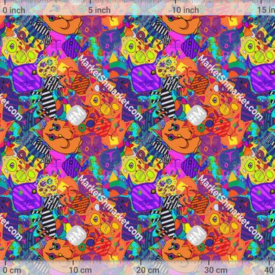 Кошки by Ткани Петрик 303 DPI