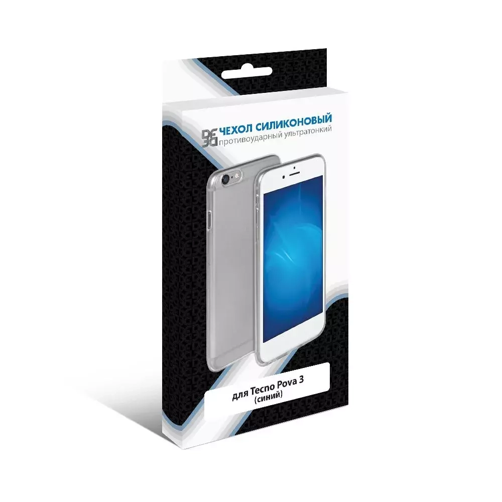 Силиконовый чехол для Tecno Pova 3 DF (blue)