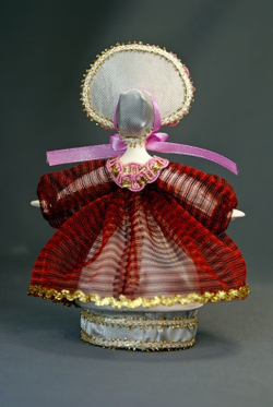 Кукла интерьерная Шкатулка в костюме 19 века