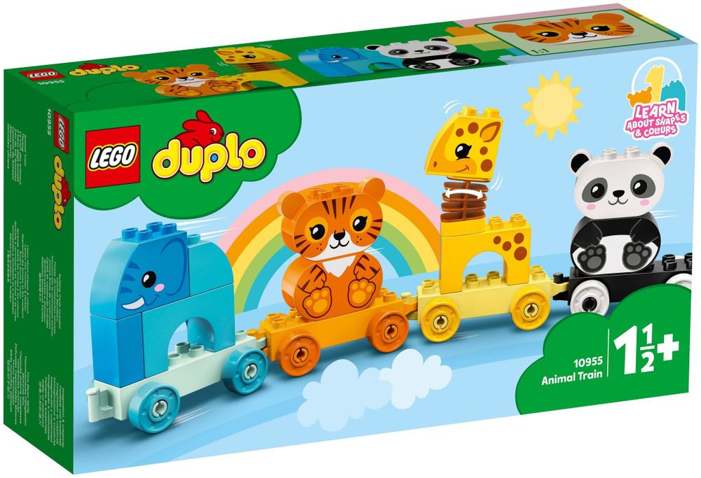 Конструктор LEGO DUPLO Creative Play 10955 Мой первый поезд для зверей