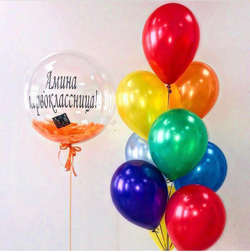 Шар баблс 60 см Америка с надписью